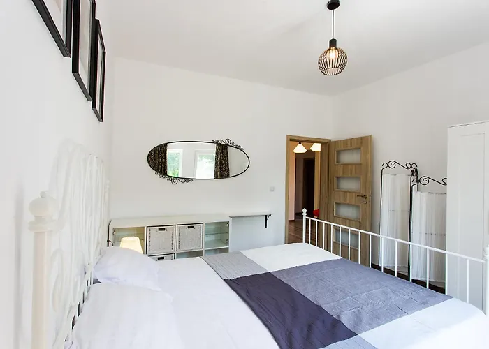 Center Big Family With Garden View